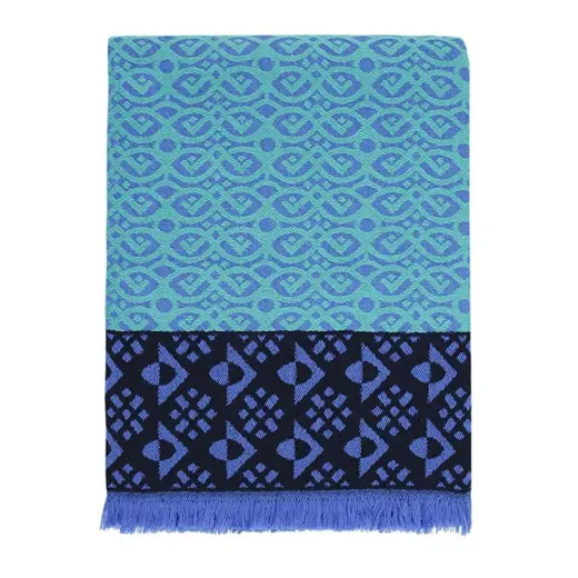 3rd Culture Teal Thagzo Örtü, Koltuk Şalı