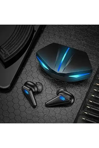 K55 Işıklı Oyuncu Kulaklığı Mikrofonlu Kablosuz Bluetooth Kulaklık Gaming V5-0