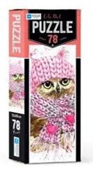 Blue Focus Cute Owl 78 Parça Puzzle