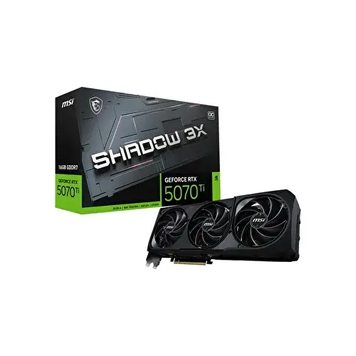 MSI RTX 5070 TI 16G SHADOW 3X OC 16 GB GDRR7 256Bit Ekran Kartı