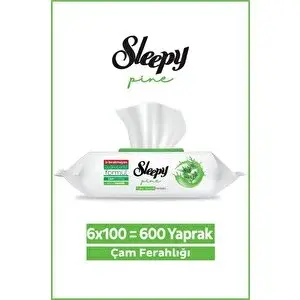 Sleepy Pine Yüzey Temizlik Havlusu&mendili Çam Ferahlığı 6x100 (600 Yaprak)