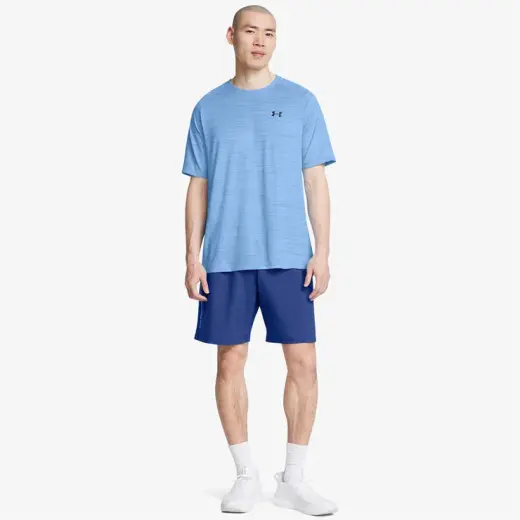 Under Armour Tech Woodmark Dokuma Erkek Mavi Antrenman Şort