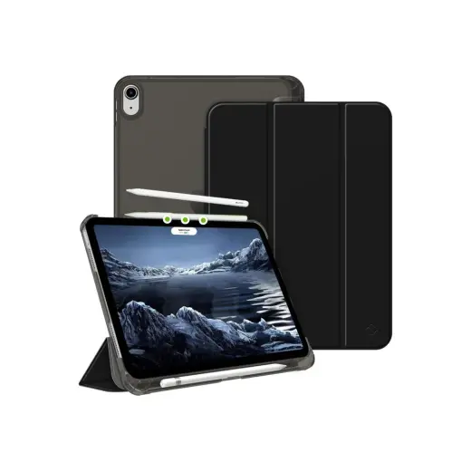 MobaxAksesuar Apple iPad Air 11inç M2/M3 2025-2024 Kılıf Flip Cover Kalem Bölmeli PC Case