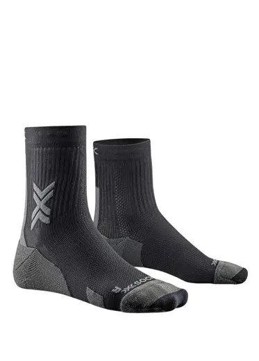 X-socks Run Discover Crew Siyah Unisex Koşu Çorabı
