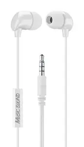 Music Sound In-Ear Mikrofonlu Kablolu Beyaz Kulaklık