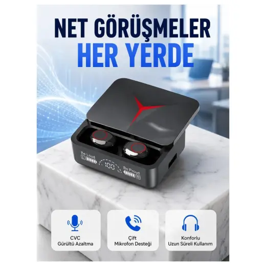 Masa Dostu Uzun Pil Ömürlü Bluetooth Kulaklık – Spor ve Günlük Kullanım Için Uygun Yeni Nesil Tdms-0