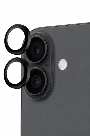 Apple iPhone 17 Uyumlu Kamera Lens Koruyucu Siyah