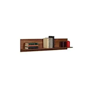 Adore Mobilya Dekoratif Duvar Rafı - Koyu Ceviz (oslo Ceviz) 120x25x20 Cm (gxyxd)