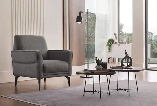 Forte Plus Berjer, Keten Dokulu, 13106 Gri