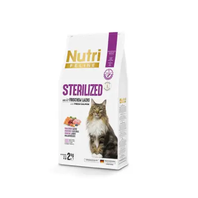 Nutri Feline Somonlu Tahılsız Kısırlaştırılmış Kedi Maması 2kg