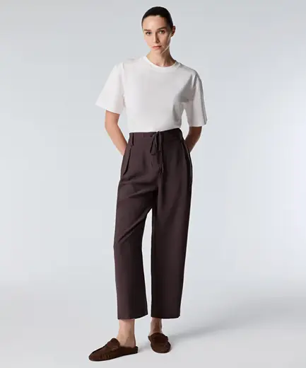 Belden bağlamalı carrot pantolon