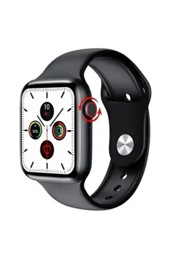 HW26 Serie 6 Akıllı Saat 44 mm Aktif Yan Tuş Tam Siyah Ekran