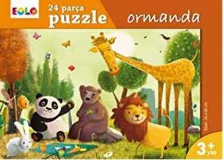 24 Parça Yer Puzzle- Ormanda