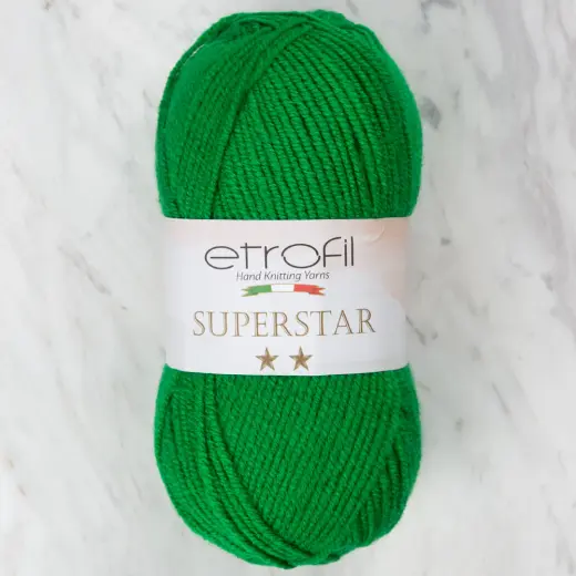 Etrofil Süperstar Yeşil El Örgü İpi - 74246