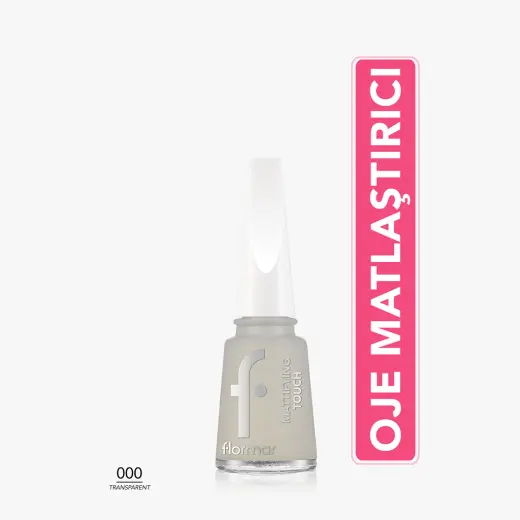 Flormar Mattifying Touch Matlaştırıcı Etkili Transparan Tırnak Cilası 000 Transparent