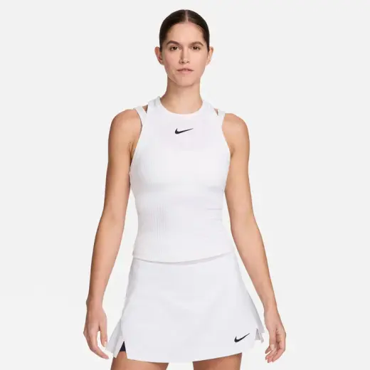 Nike Court Slam Dri-Fit Kadın Beyaz Tenis Atleti