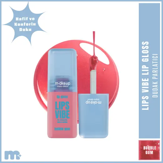 Maruderm Make Up Lips Vibe Dudak Parlatıcısı Bubble Gum