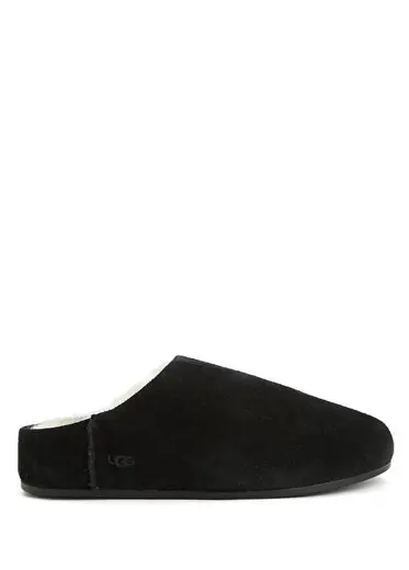 Elea Slip-On Siyah Kadın Süet Terlik