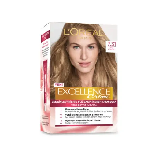Loreal Paris Excellence Creme Saç Boyası - 7.31 Bal Köpüğü