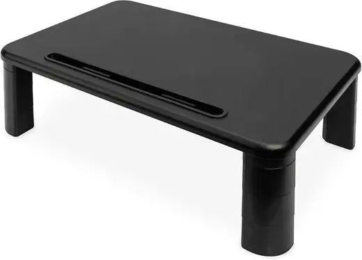 DIGITUS Ergonomik monitör yükseltme - 3 yükseklikte ekran standı - taşıma kapasitesi 10 kg - tablet ve akıllı telefon standı