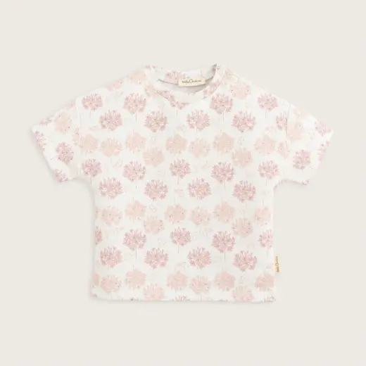 Secret Garden Baskılı Tshirt Ekru