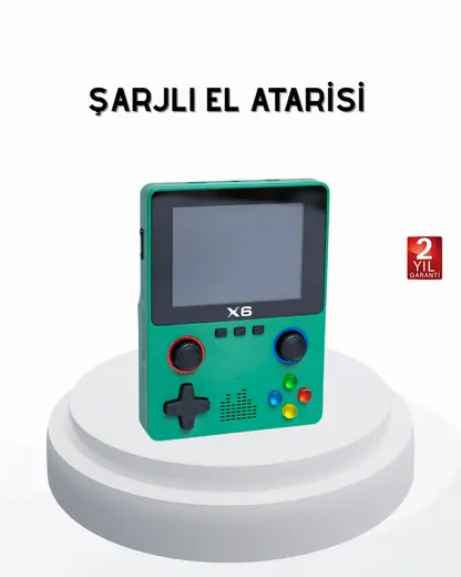 3.5 İnç IPS Ekranlı Taşınabilir Oyun Konsolu Ergonomik Çift Tetikli