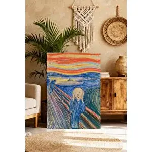 Mgi Design Şık Edvard Munch Klasik Sanat Kanvas Tablo Lüks Ev Ofis Dekoru | Modern Duvar Dekoru | Salon, Yatak Odası Ve Ofis İçin | Sanatsal Ev Dekorasyonu 35x50 cm