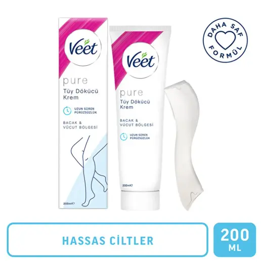 Veet Pure Tüy Dökücü Krem Hassas Ciltler 200 ml