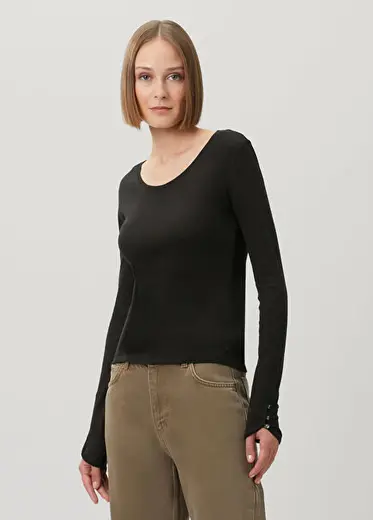 Siyah Uzun Kol T-shirt