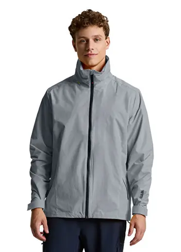 Crew Hooded 2.0 Gri Dik Yaka Erkek Spor Ceket