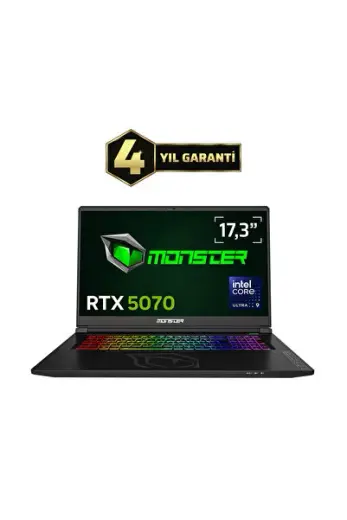 Tulpar T7 V26.5.2 Intel Core Ultra 9 185H 32 GB RAM 1 TB SSD 8 GB RTX 5070 FreeDOS 17,3" QHD 165 Hz Oyun Bilgisayarı