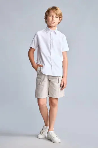 %100 Pamuk Regular Fit Şort Erkek Çocuk