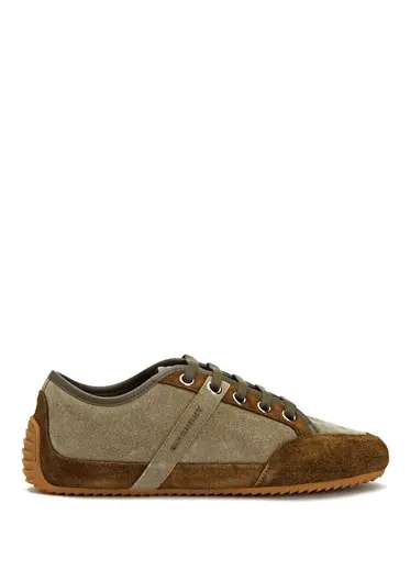 Slim Haki Kadın Süet Sneaker