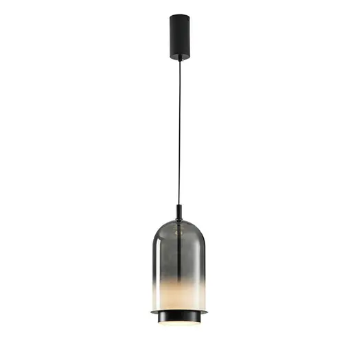 Apliqa Velmio Modern Cam Tekli Led Sarkıt Avize Gri