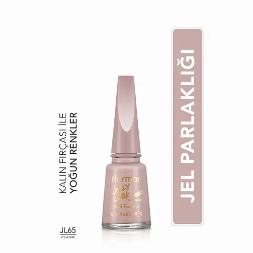 Flormar Jelly Look Yoğun Pigmentli ve Jel Görünümlü Oje JL65 Its a Girl