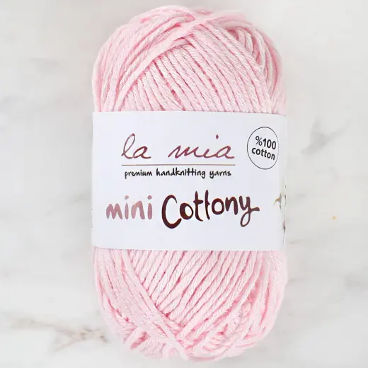 La Mia Mini Cottony 25 gr Pembe Bebek El Örgü İpi - L013