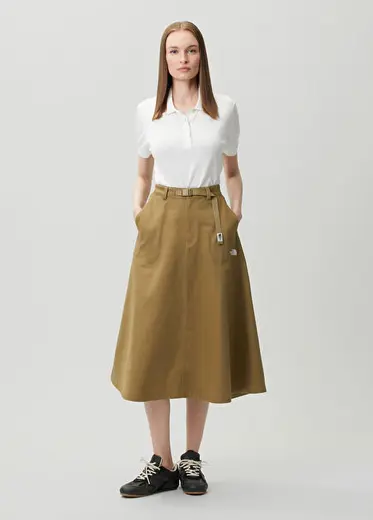 Haki Midi Twill Etek