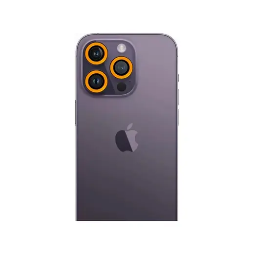Newface Apple Iphone 12 Pro Max Neon Fosforlu Kamera Lens - Sarı
