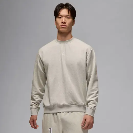 Nike Sport Crossover Dri-FIT Crew-Neck Erkek Gri Sweatshirt