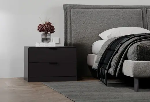Modena Metalik Kahve Komodin, 61x43 cm (GxY)