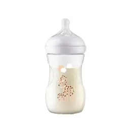 Doğal Tepkili Zürafa Desenli Biberon, PP, 260ml, 3-6 Ay, SCY903/66 11
