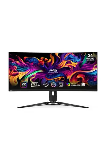 MAG 341CQP QD-OLED 34″ 175Hz 0.03ms FreeSync Premium Pro UWQHD Curved Gaming (Oyuncu) Monitör