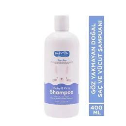 Babyton Göz Yakmayan Doğal Bebek ve Çocuk Şampuanı 400 ml 2