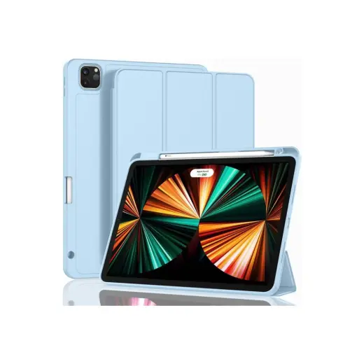 MobaxAksesuar Apple iPad Pro 11 4. Nesil 3. Nesil 2022 2021 Kılıf Kalem Bölmeli Smart Case A2377 A2301 A2459 A2460