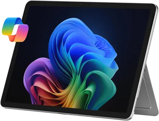 Microsoft Surface Pro 2'si 1 Arada Dizüstü Bilgisayar/Tablet (2025), Windows 11 Yardımcı Pilot+PC, 12 inç Dokunmatik Ekran, Snapdragon X Plus (8 Çekirdekli), 16GB RAM, 256GB Depolama, Platin