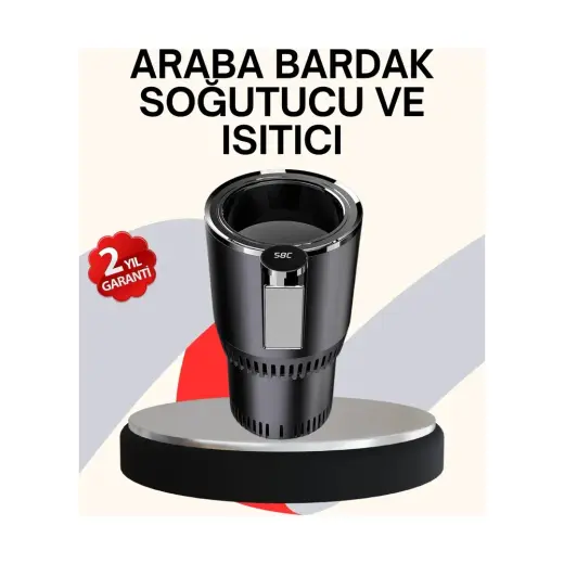 Renas Store Araba Bardaklığı Isıtma Soğutma Ayarlı Çakmak Girişli Akıllı Model