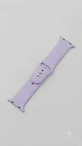 Preo Watch Band 38-40-41mm Uyumlu Silikon Akıılı Saat Kayışı Lila