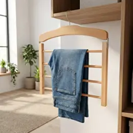 Ahşap Pantolon Askısı Naturel 3