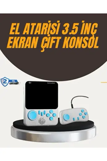 Mey İthalat® İki Kişilik Oyun Deneyimi Sunan Taşınabilir Retro Konsol
