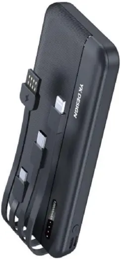 10000 mAh Micro Type-C USB Lightning 4 Kablolu Hızlı Kablosuz Şarj Powerbank
